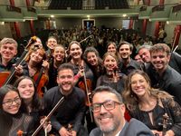Tras el concierto de fundación en el paraninfo de la ULL.